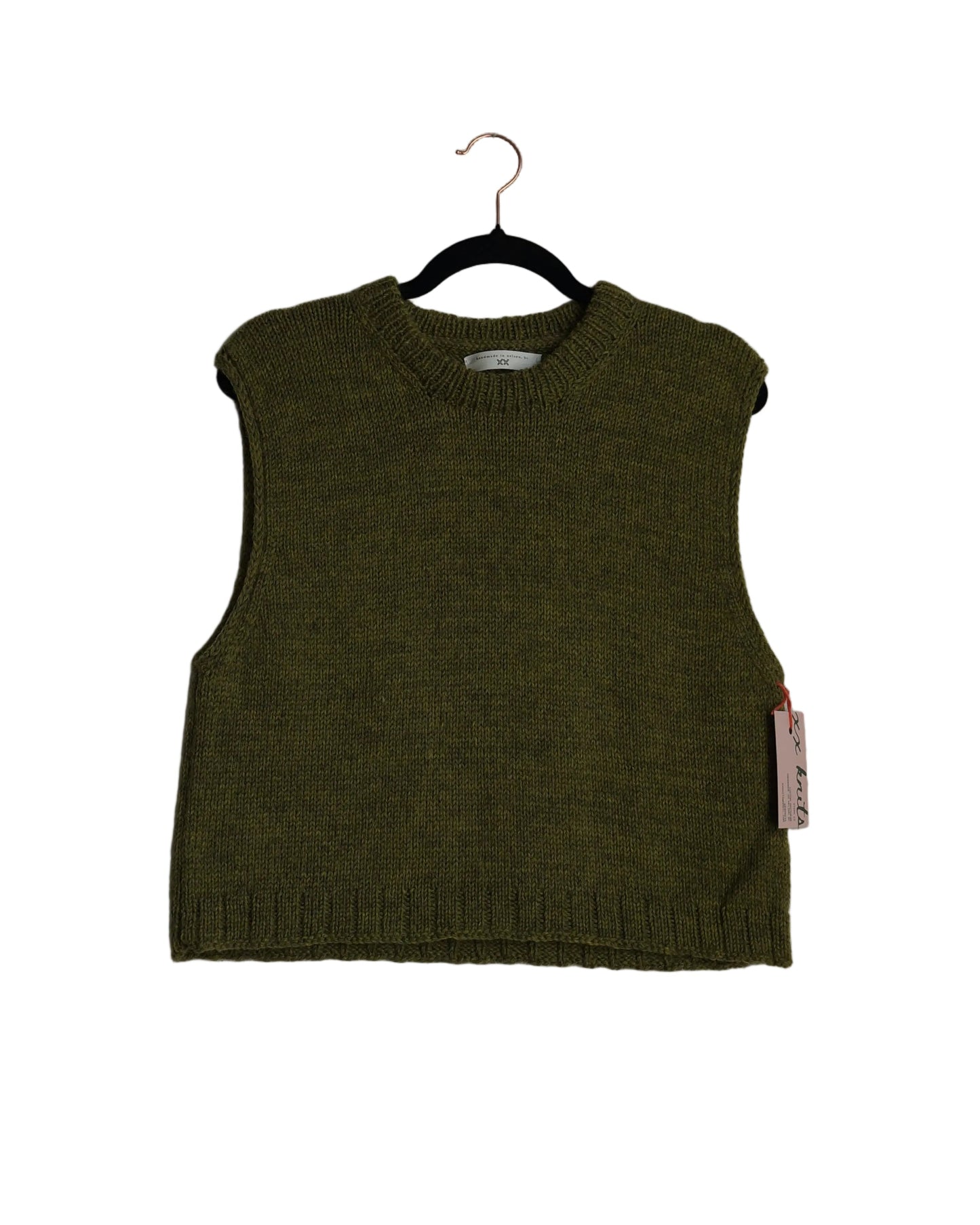 green heather sweater vest