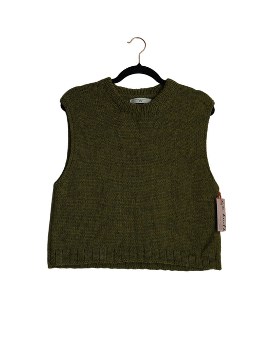green heather sweater vest