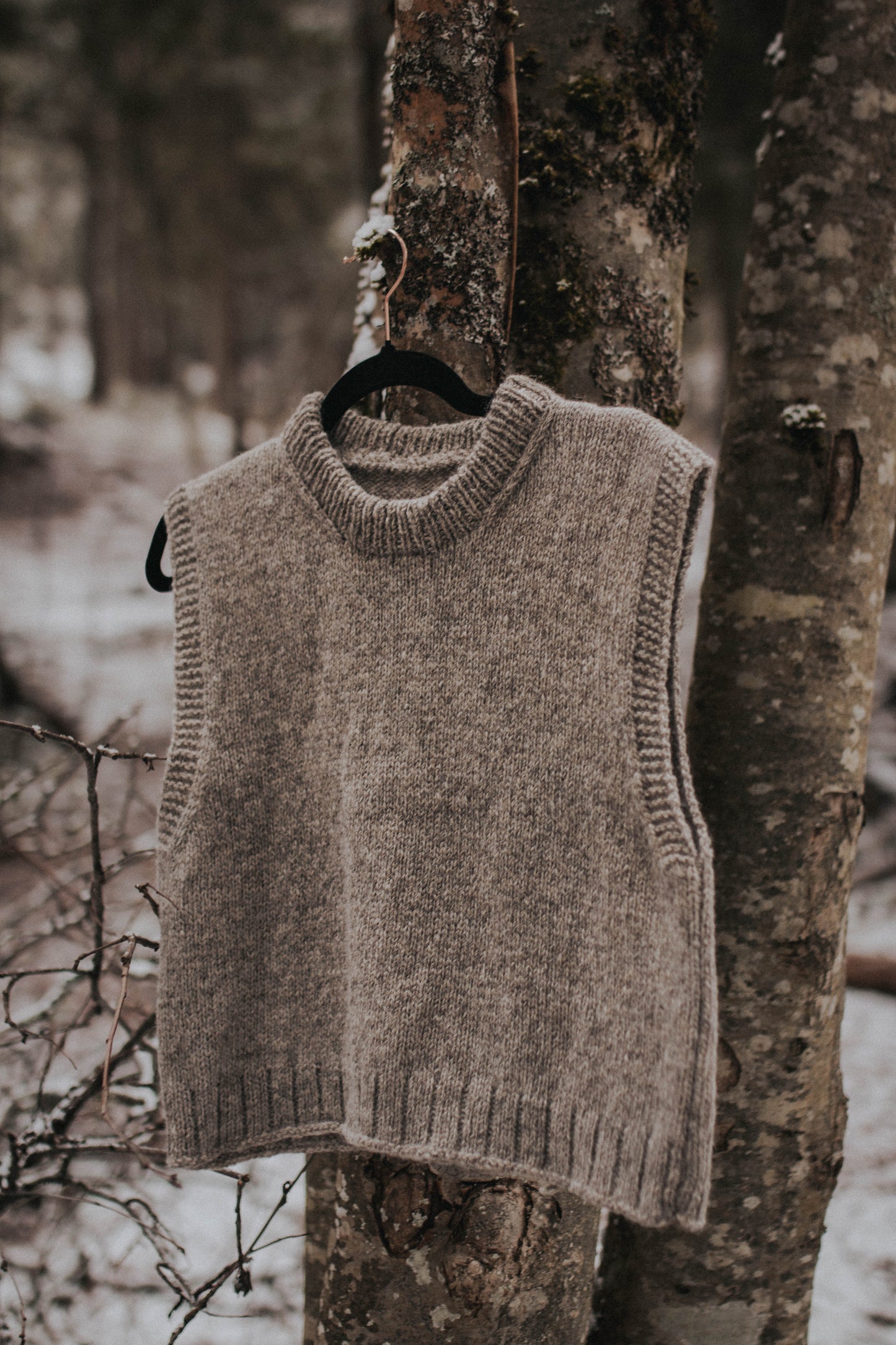 natural grey sweater vest