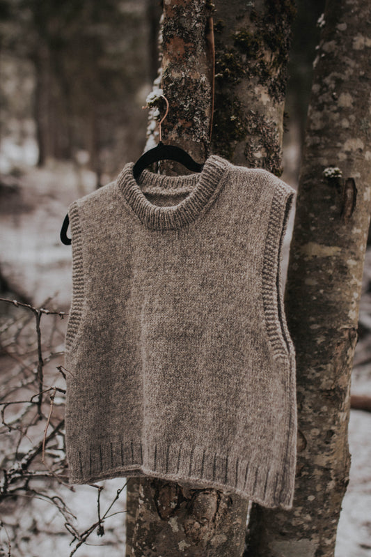 natural grey sweater vest
