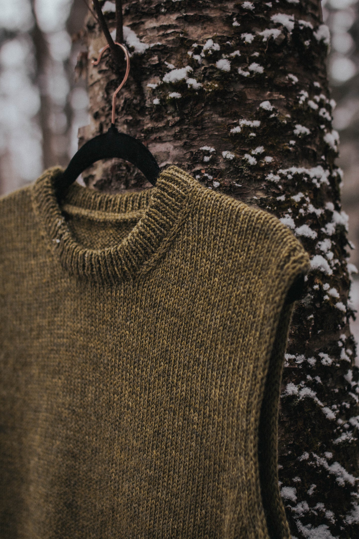 green heather sweater vest